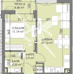 Двустаен апартамент в Бургас, Меден рудник - зона А - 60 кв.м за 1000 €/кв.м - Снимка #1