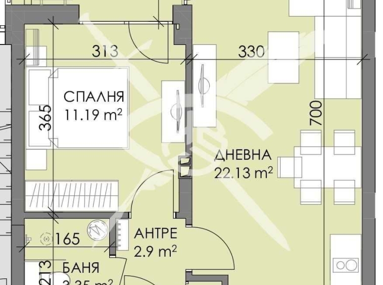 Двустаен апартамент в Бургас, Меден рудник - зона А - 60 кв.м за 1000 €/кв.м - Снимка #1