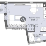 Едностаен апартамент в Пловдив, Христо Смирненски - 42 кв.м за 1214 €/кв.м - Снимка #1