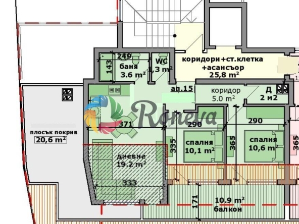 Тристаен апартамент в Варна, Аспарухово - 95 кв.м за 762 €/кв.м - Снимка #1