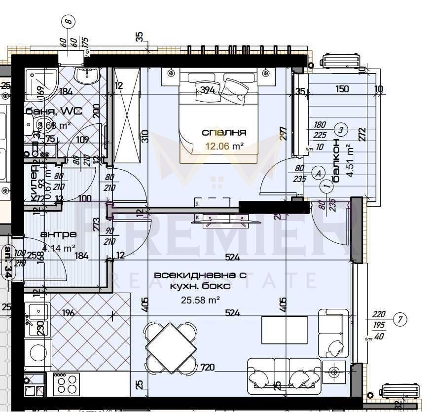 Двустаен апартамент в Варна, Възраждане 1 - 72 кв.м за 1511 €/кв.м - Снимка #1