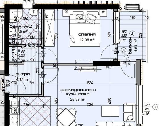 Двустаен апартамент в Варна, Възраждане 1 - 72 кв.м за 1459 €/кв.м - Снимка #1