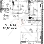 Тристаен апартамент в Варна, Гръцка махала - 123 кв.м за 1595 €/кв.м - Снимка #1