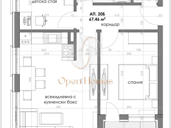 Тристаен апартамент в Пловдив, Христо Смирненски - 79 кв.м за 1250 €/кв.м - Снимка #1
