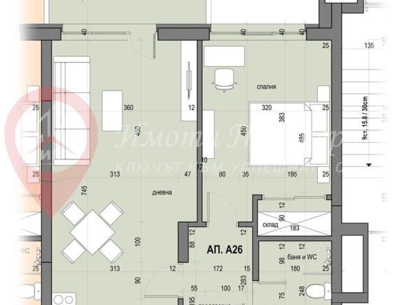 Двустаен апартамент в София, Овча купел - 76 кв.м за 1888 €/кв.м - Снимка #1