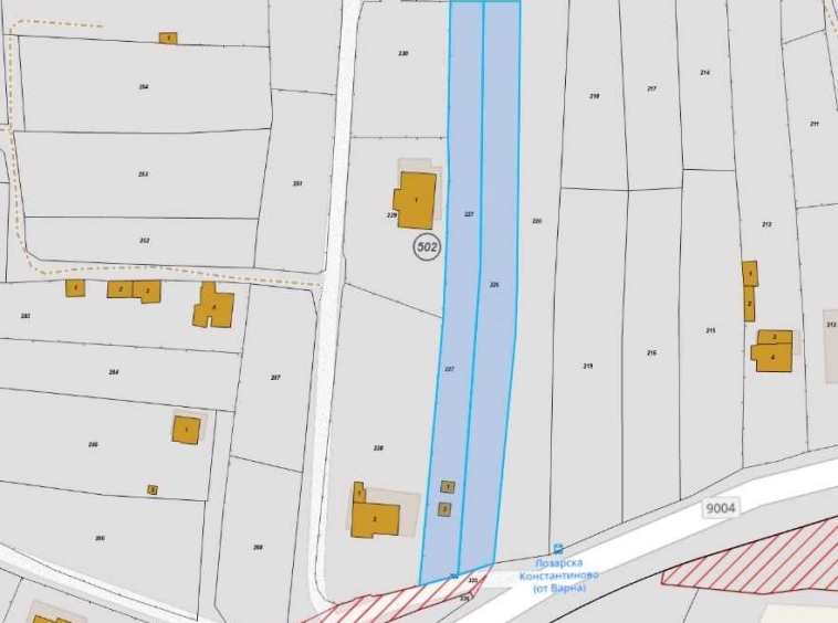 Парцел в с. Константиново, Област Варна - 1761 кв.м за 16 €/кв.м - Снимка #1