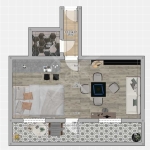 Едностаен апартамент в Пловдив, Младежки Хълм - 33 кв.м за 1455 €/кв.м - Снимка #1