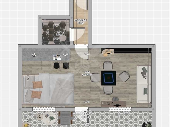 Едностаен апартамент в Пловдив, Младежки Хълм - 33 кв.м за 1455 €/кв.м - Снимка #1