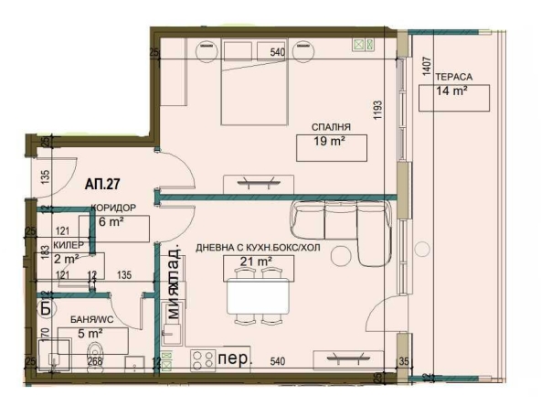Двустаен апартамент в Търговище, Вароша - 87 кв.м за 1003 €/кв.м - Снимка #1