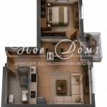 Двустаен апартамент в София, Дървеница - 52 кв.м за 1519 €/кв.м - Снимка #1