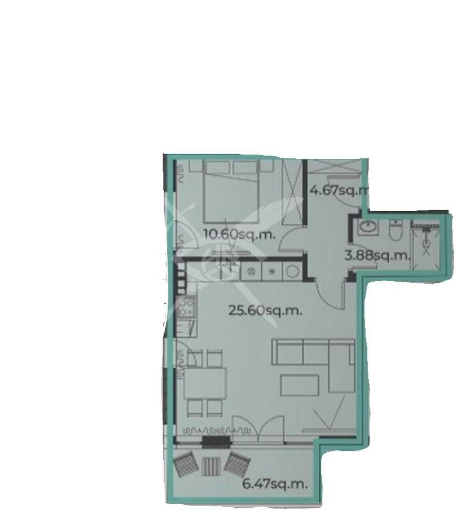 Двустаен апартамент в София, Кръстова вада - 78 кв.м за 2167 €/кв.м - Снимка #1