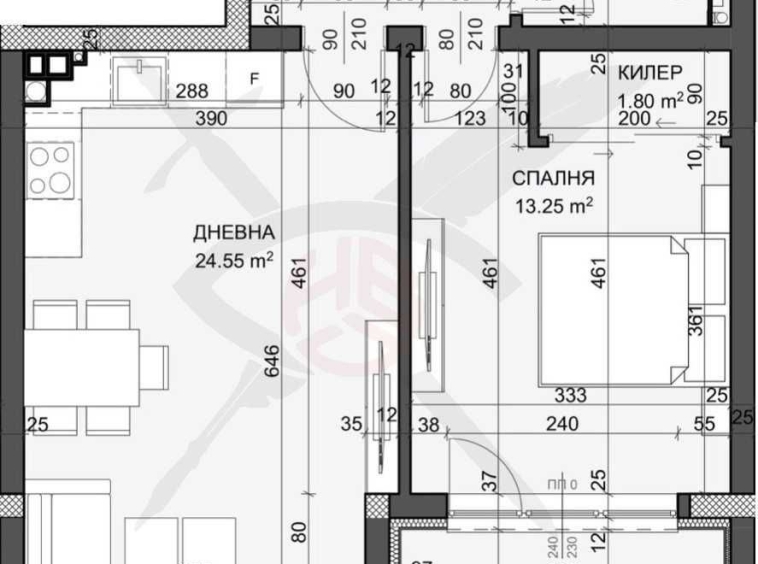 Двустаен апартамент в Варна, Възраждане 1 - 74 кв.м за 1430 €/кв.м - Снимка #1