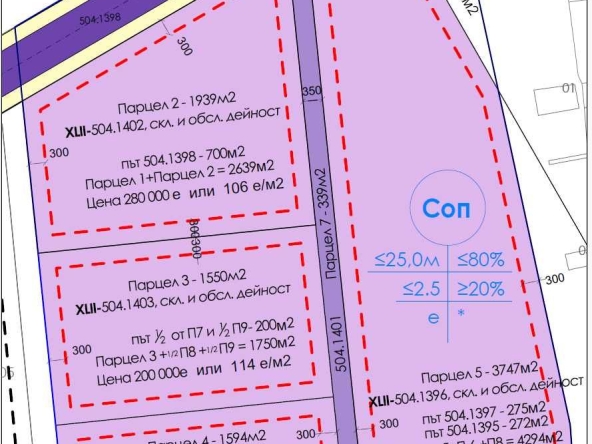 Парцел в Пловдив, Център - 1790 кв.м за 118 €/кв.м - Снимка #1