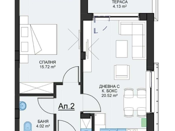 Двустаен апартамент в София, Студентски град - 71 кв.м за 2141 €/кв.м - Снимка #1