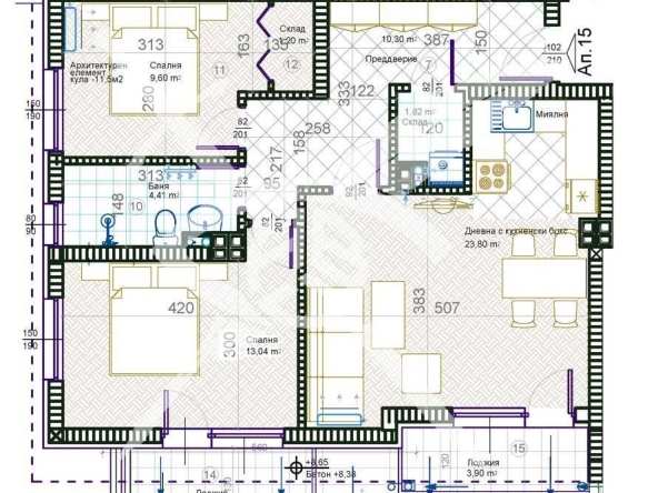 Тристаен апартамент в Пловдив, Христо Смирненски - 90 кв.м за 1046 €/кв.м - Снимка #1