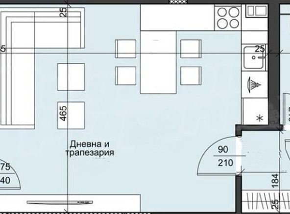 Едностаен апартамент в Приморско - 37 кв.м за 1449 €/кв.м - Снимка #1
