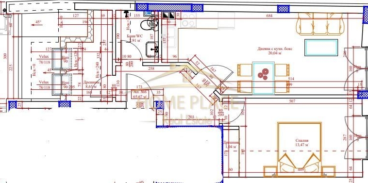 Тристаен апартамент в Варна, Погреби - 66 кв.м за 2355 €/кв.м - Снимка #1
