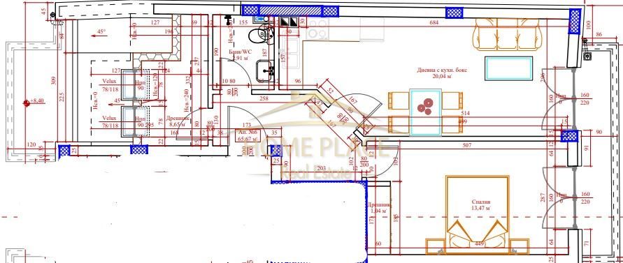 Тристаен апартамент в Варна, Погреби - 66 кв.м за 2355 €/кв.м - Снимка #1