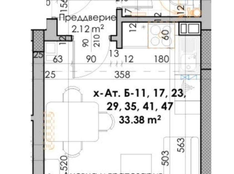 Едностаен апартамент в Пловдив, Южен - 39 кв.м за 653 €/кв.м - Снимка #1