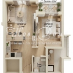 Двустаен апартамент в София, Дружба 2 - 65 кв.м за 1522 €/кв.м - Снимка #1