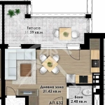 Едностаен апартамент в Пловдив, Остромила - 53 кв.м за 480 €/кв.м - Снимка #1