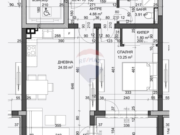 Двустаен апартамент в Варна, Възраждане 4 - 73 кв.м за 1106 €/кв.м - Снимка #1