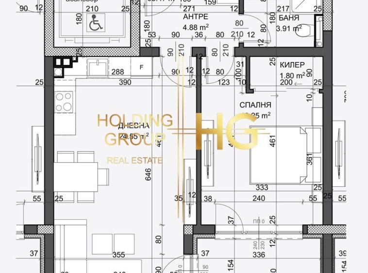 Двустаен апартамент в Варна, Възраждане 1 - 74 кв.м за 1284 €/кв.м - Снимка #1