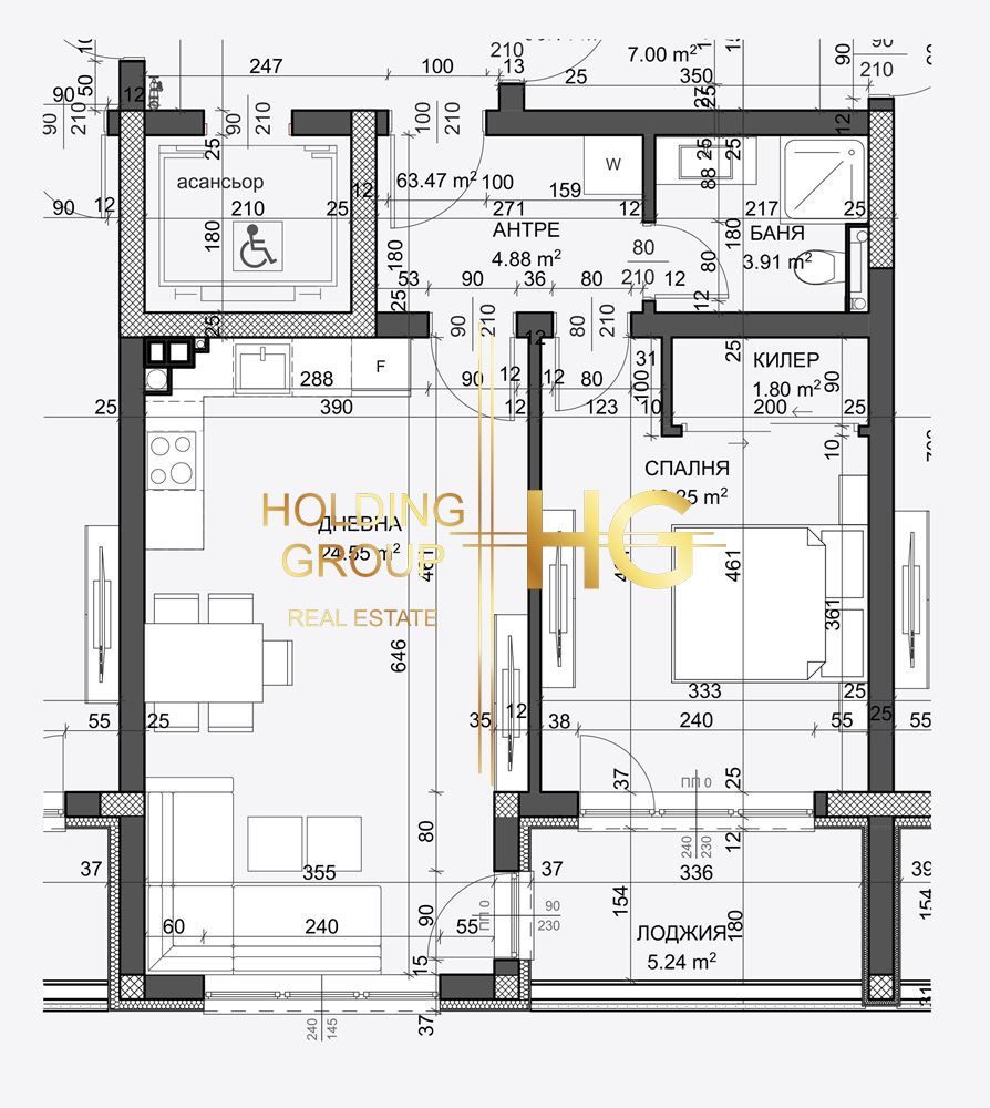 Двустаен апартамент в Варна, Възраждане 1 - 74 кв.м за 1284 €/кв.м - Снимка #1