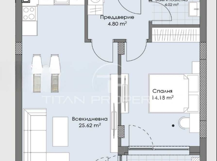 Двустаен апартамент в Пловдив, Остромила - 71 кв.м за 1399 €/кв.м - Снимка #1