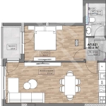 Двустаен апартамент в Пловдив, Кършияка - 68 кв.м за 1083 €/кв.м - Снимка #1