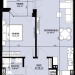 Двустаен апартамент в Бургас, Изгрев - 67 кв.м за 853 €/кв.м - Снимка #1
