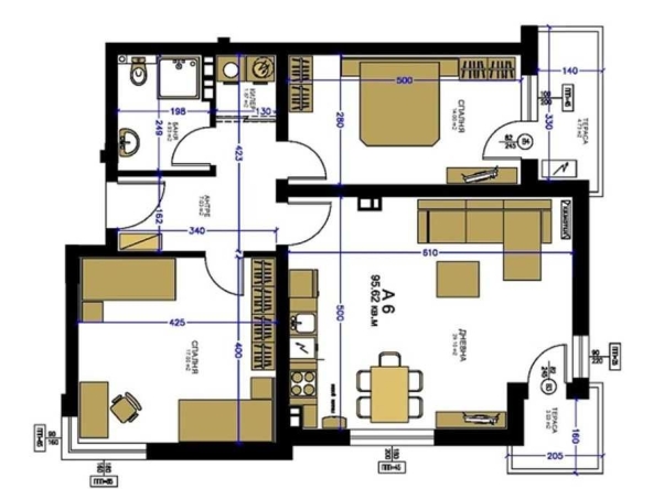 Тристаен апартамент в Пловдив, Христо Смирненски - 111 кв.м за 1131 €/кв.м - Снимка #1