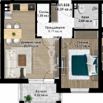 Двустаен апартамент в Пловдив, Остромила - 68 кв.м за 918 €/кв.м - Снимка #1