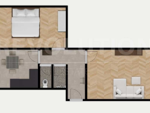 Двустаен апартамент в Перник, Ладовица - 71 кв.м за 611 €/кв.м - Снимка #1