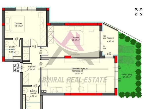 Тристаен апартамент в Варна, Аспарухово - 111 кв.м за 1198 €/кв.м - Снимка #1