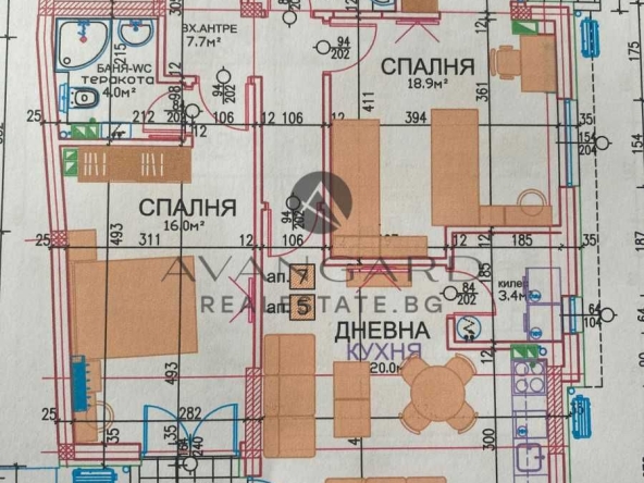 Тристаен апартамент в Пловдив, Център - 115 кв.м за 2499 €/кв.м - Снимка #1