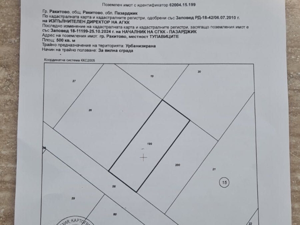 Парцел в Елин Пелин - 500 кв.м за 50 €/кв.м - Снимка #1