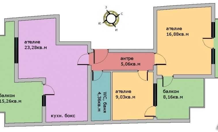 Тристаен апартамент в Пловдив, Въстанически - 141 кв.м за 479 €/кв.м - Снимка #1