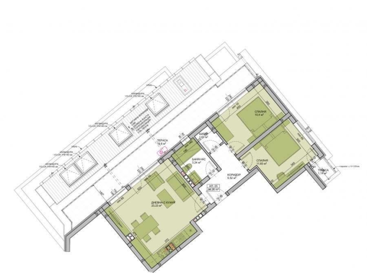 Тристаен апартамент в Пловдив, Кючук Париж - 114 кв.м за 734 €/кв.м - Снимка #1