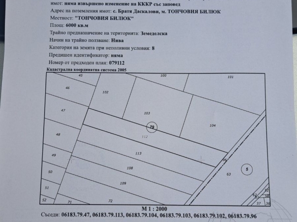 Земеделски имот в Казанлък -  кв.м за 638 €/дка - Снимка #1