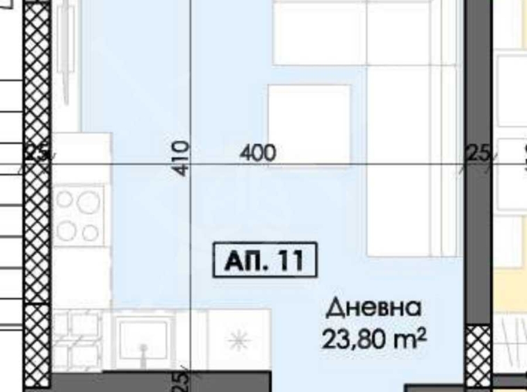 Едностаен апартамент в Пловдив, Тракия - 42 кв.м за 1143 €/кв.м - Снимка #1