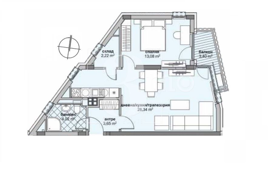 Двустаен апартамент в София, Люлин 6 - 81 кв.м за 1327 €/кв.м - Снимка #1