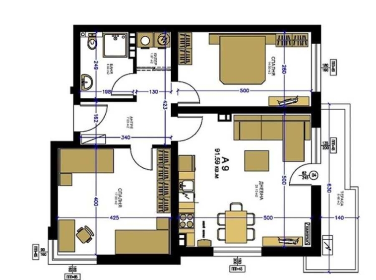 Тристаен апартамент в Пловдив, Христо Смирненски - 106 кв.м за 1125 €/кв.м - Снимка #1