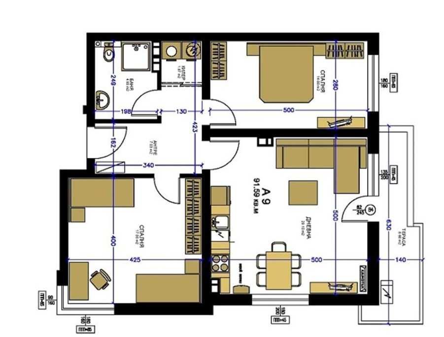Тристаен апартамент в Пловдив, Христо Смирненски - 106 кв.м за 1125 €/кв.м - Снимка #1