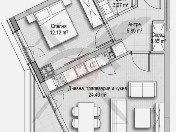 Двустаен апартамент в София, Хладилника - 74 кв.м за 2095 €/кв.м - Снимка #1