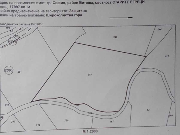 Земеделски имот в София, в.з. Беловодски път -  кв.м за 10389 €/дка - Снимка #1