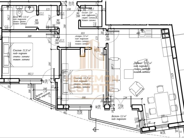 Тристаен апартамент в Варна, Операта - 91 кв.м за 2277 €/кв.м - Снимка #1