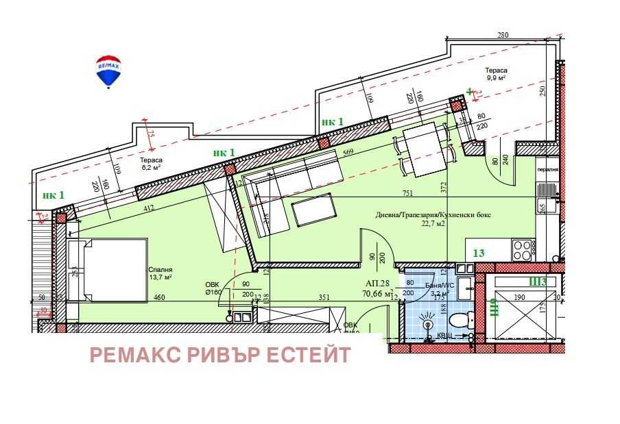 Двустаен апартамент в Русе, Широк център - 87 кв.м за 664 €/кв.м - Снимка #1