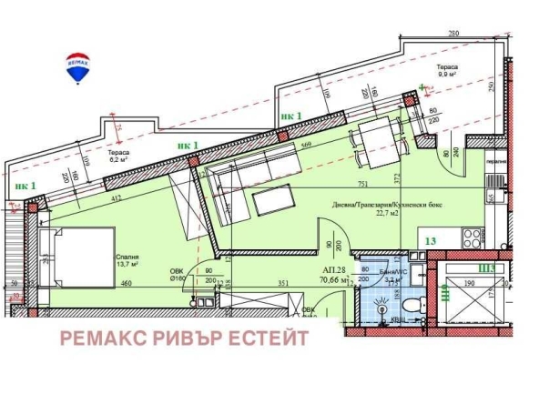 Двустаен апартамент в Русе, Широк център - 87 кв.м за 1302 €/кв.м - Снимка #1