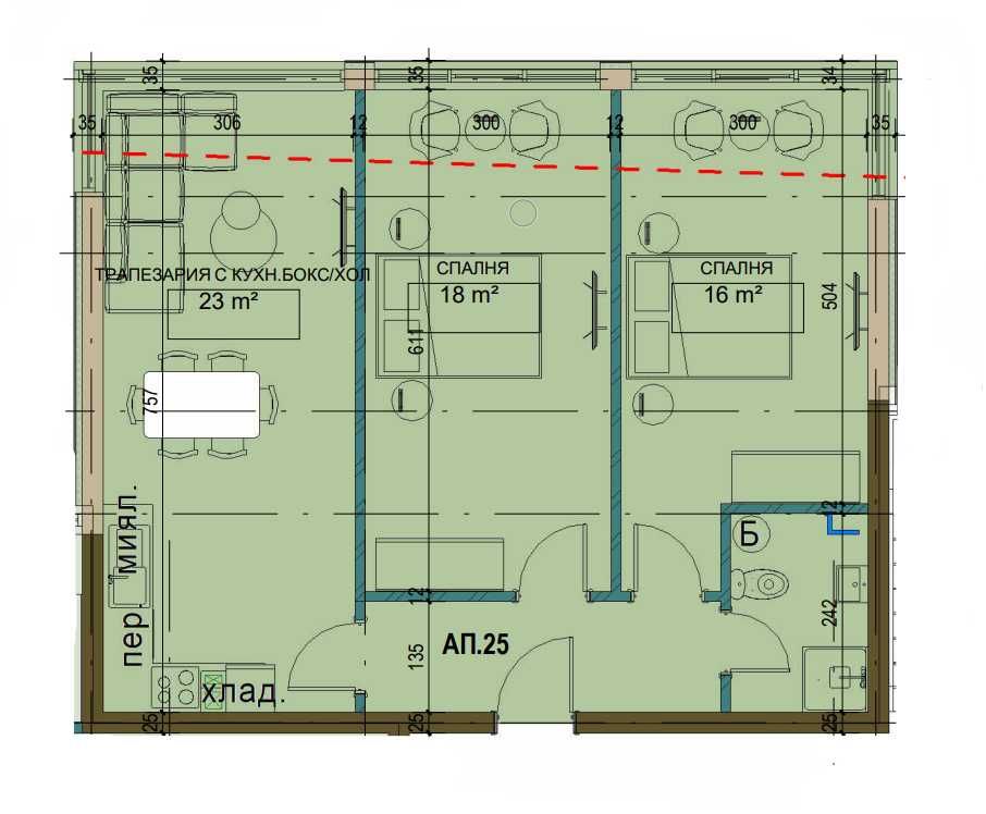 Тристаен апартамент в Търговище, Вароша - 88 кв.м за 1102 €/кв.м - Снимка #1